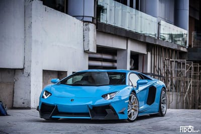 Aventador Wearing Dmc Sv Front Spoiler Rolls On Purwheels - Pictures &Amp;Amp; Gallery 2 Https://www. Lambocars. Com/wp-content/uploads/2013/12/dmc_sv_purwheels_1. Jpg