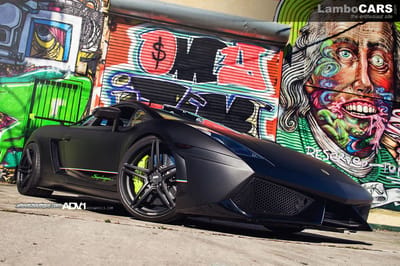 Twin Turbo Matte Black Gallardo Superleggera 2 Https://www. Lambocars. Com/wp-content/uploads/2020/11/black_gallardo_superleggera_adv_12. Jpg