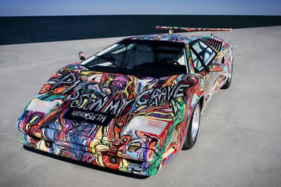 Artwork On A Lamborghini Countach 25Th Anniversary Canvas 2 Https://www. Lambocars. Com/wp-content/uploads/2020/11/countach_25th_hornsleth_4. Jpg