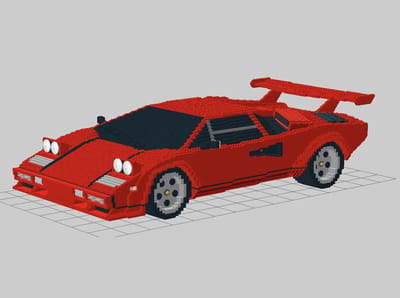 Lamborghini Countach Lp500 S Made From Lego Blocks - Pictures &Amp;Amp; Gallery 2 Https://www. Lambocars. Com/wp-content/uploads/2020/12/lego_countach_050912_4. Jpg