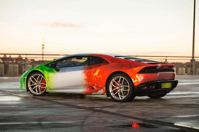Print Tech Shows Amazing Huracan Tricolore Wrap 2 Https://www. Lambocars. Com/wp-content/uploads/2020/12/printtech_huracan_tricolore_2. Jpg
