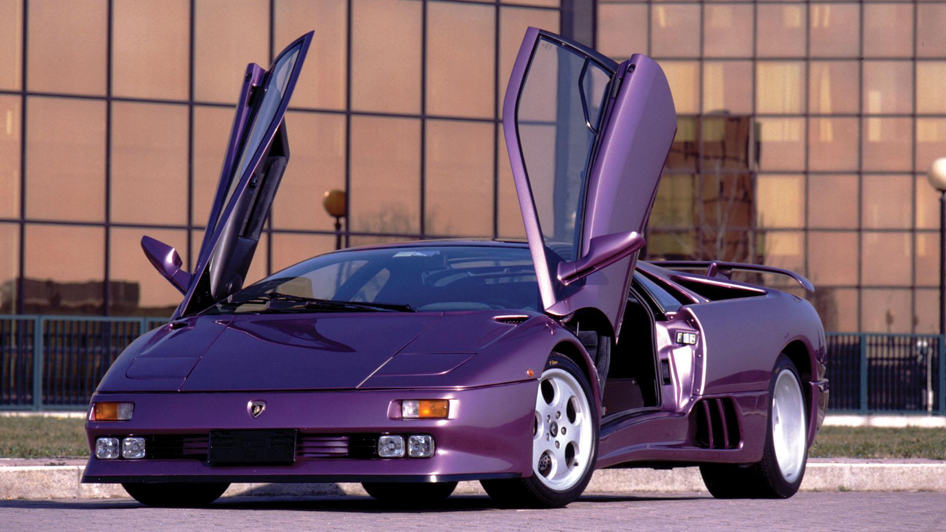 Purple Lamborghini Diablo