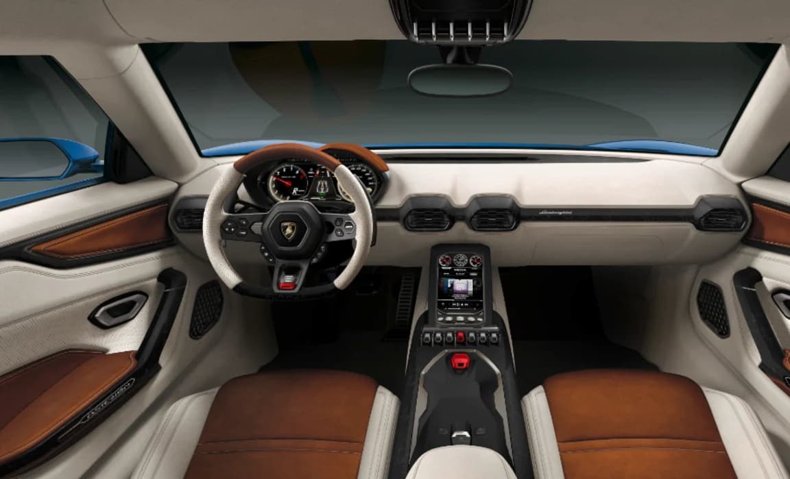 Interior of Lamborghini Asterion