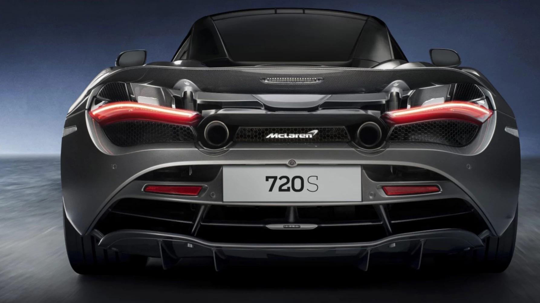 Head To Head: Lamborghini Aventador Svj Vs. Mclaren 720S 17 Rear of black mclaren 720s