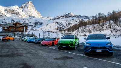 Lamborghini Takes Their Super Sports Cars On A Winter Drive – Pictures &Amp;Amp; Gallery 2 2022 lamborghini in winter drive 1