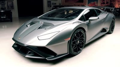 The Lamborghini Huracán Sto On Jay Leno'S Garage 2 Jay leno on the huracan sto