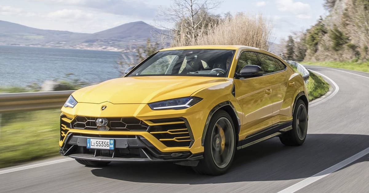 2018 yellow Lamborghini Urus