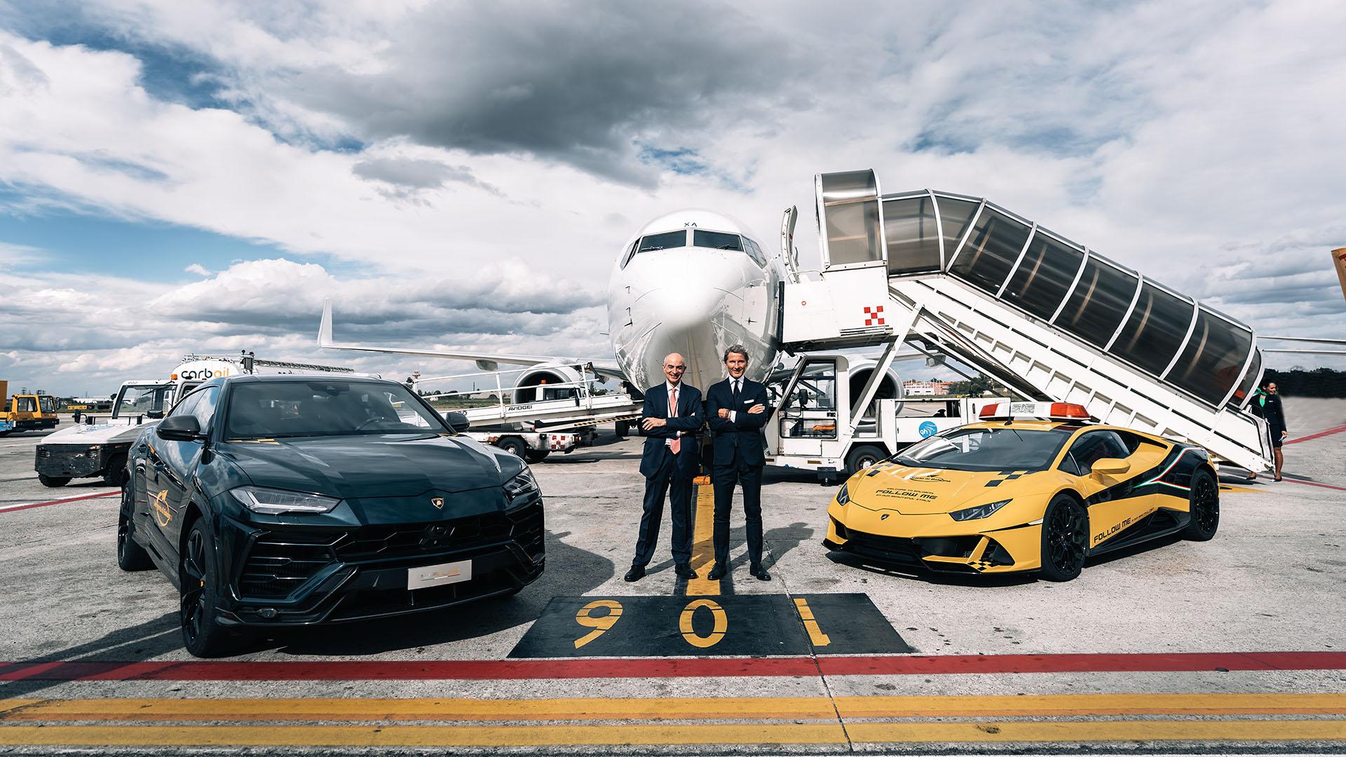 The Urus a VIP shuttle at Bologna airport LamboCARS