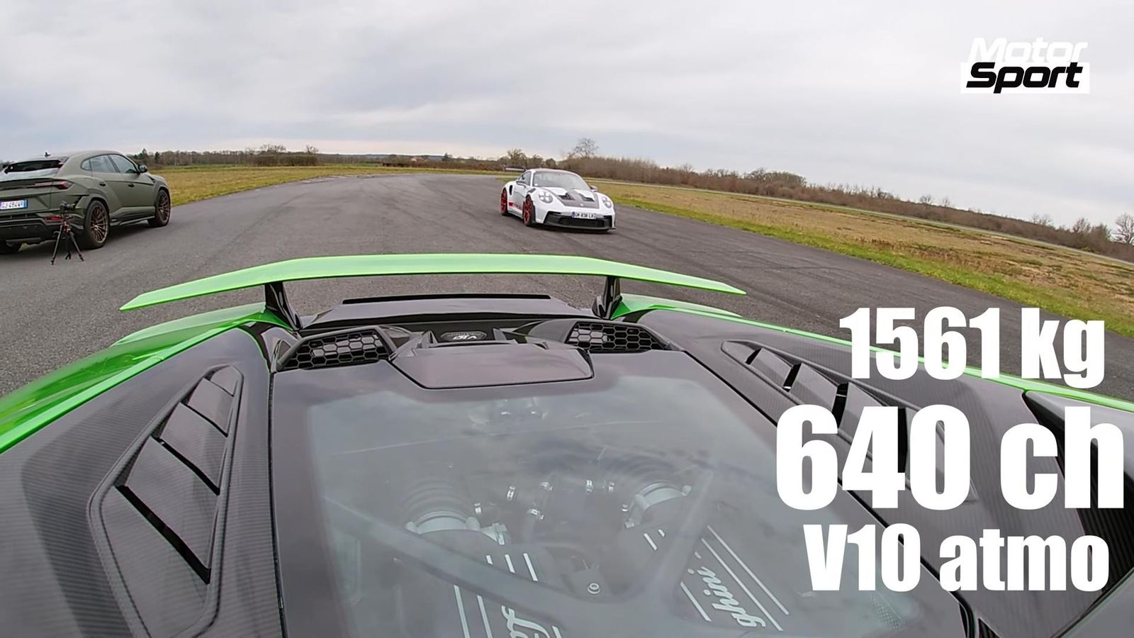 Lamborghini Huracan Tecnica Vs Porsche 911 Gt3 Rs: Track Monsters At The Dragstrip 12 Videoscreenshot youtube dragrace992gt3rsvshuracantecnica 018