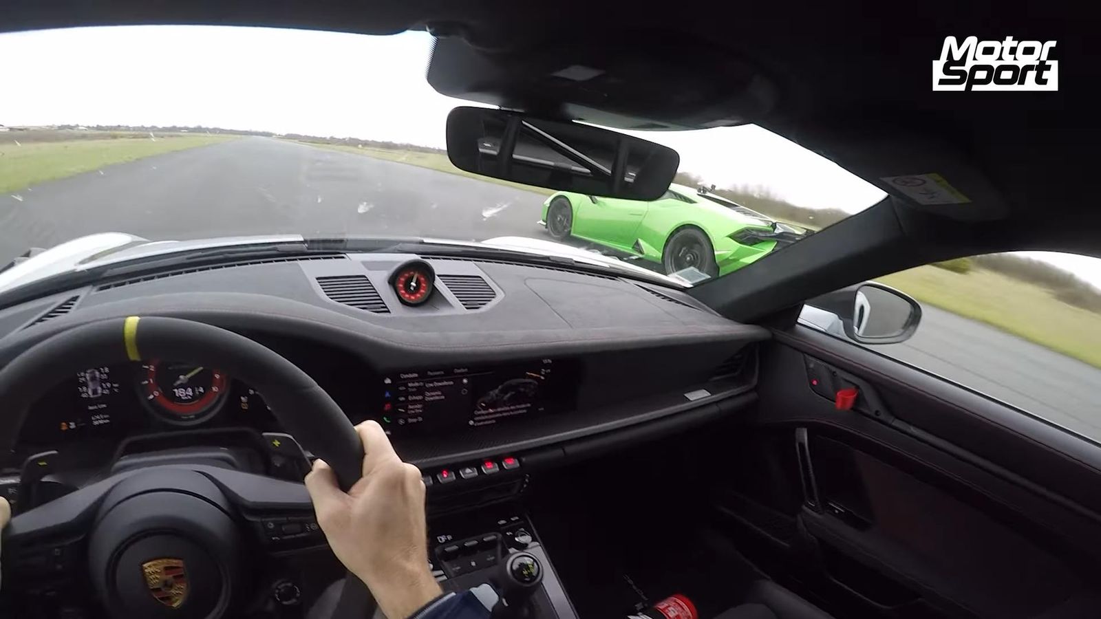 Lamborghini Huracan Tecnica Vs Porsche 911 Gt3 Rs: Track Monsters At The Dragstrip 13 Videoscreenshot youtube dragrace992gt3rsvshuracantecnica 056