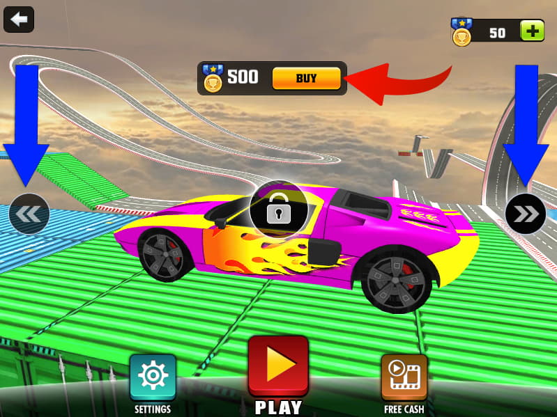 Mega Ramp Car Stunt 8 Screen shot 2023 01 27 at 7. 00 31 pm