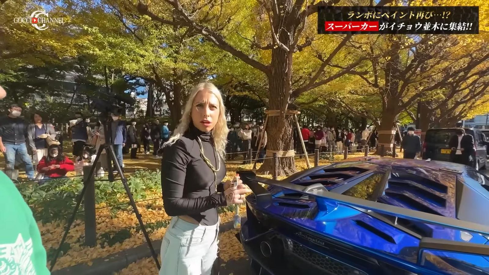 Breathtaking Transformation: Italian Artist Converts 2018 Lamborghini Aventador Svj Into A Masterpiece Canvas! 3 Elisa chana cecchetti seen standing behind the lamborghini aventador svj