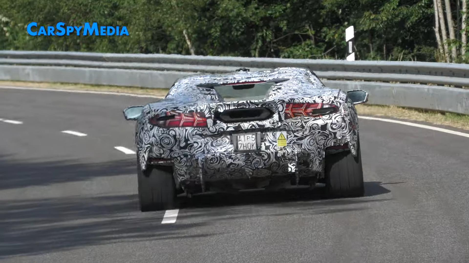 2025 Lamborghini Huracan Successor Test Mule Spotted With Revolutionary Hybrid Motor 11 Videoscreenshot youtube 2025lamborghinihuracansuccessorprototypecaughttestingonpublicroadsspiedforthefirsttime 254