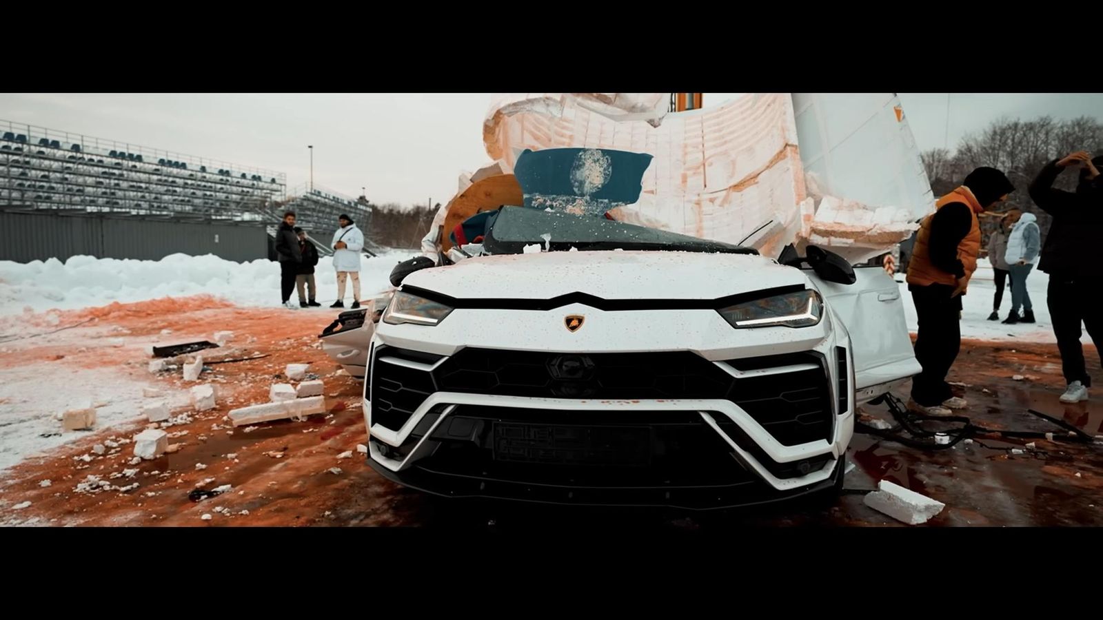 Russian Youtuber Shatters $250,000 Lamborghini Urus For Marketing Stunt 3 Videoscreenshot youtube 2747