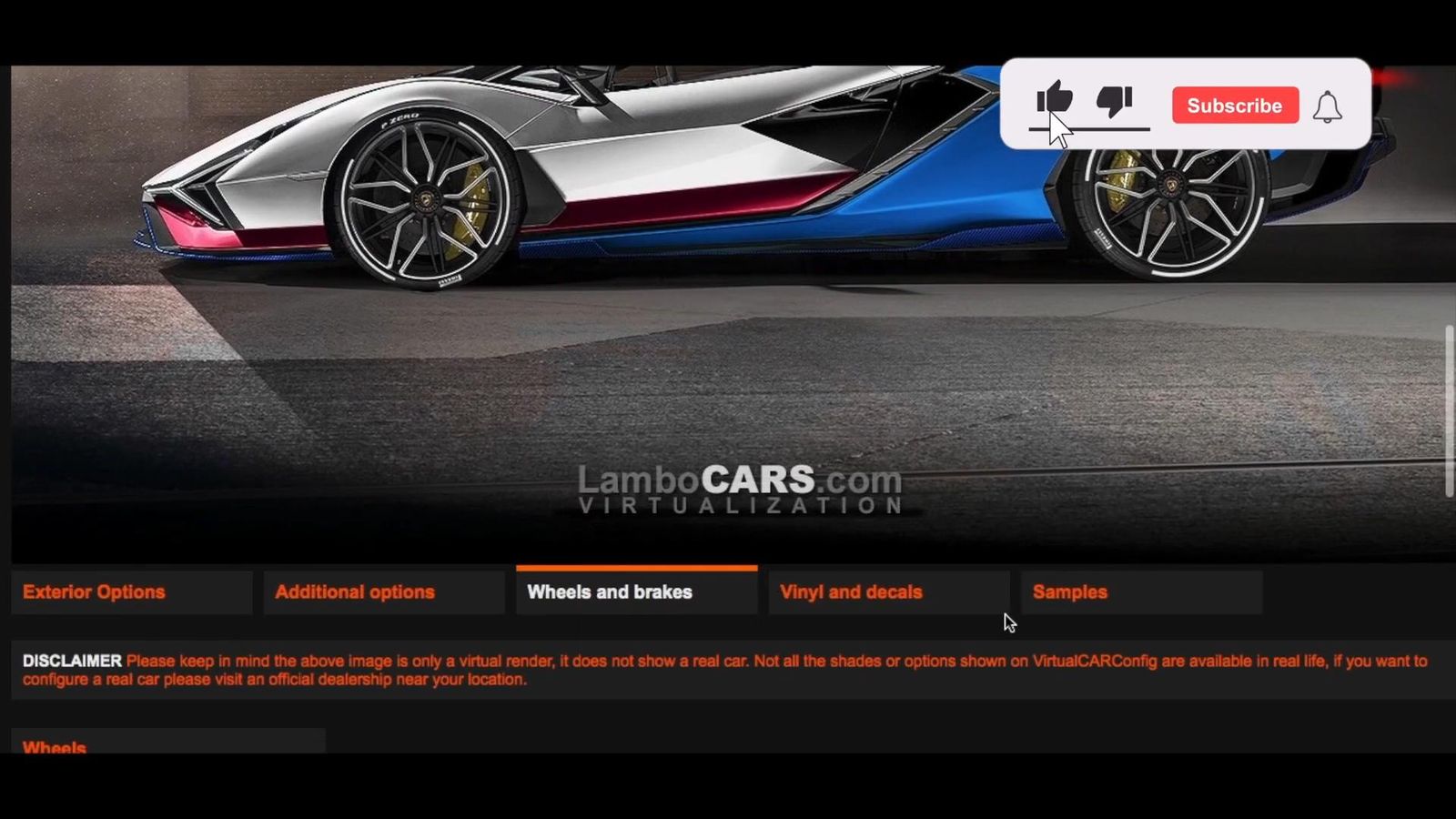 Videoscreenshot youtube lamborghinisianroadstercustomizer webgameplaylambolamborghinisianroadstercoolfun 154