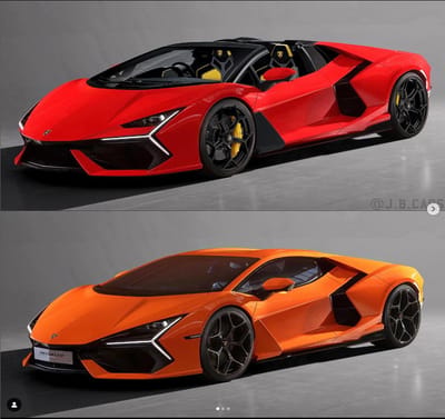 2023 Lamborghini Revuelto Roadster Convertible Digitally Rendered Image Looks Remarkable 3 Digitally rendered revuelto roadster shown here