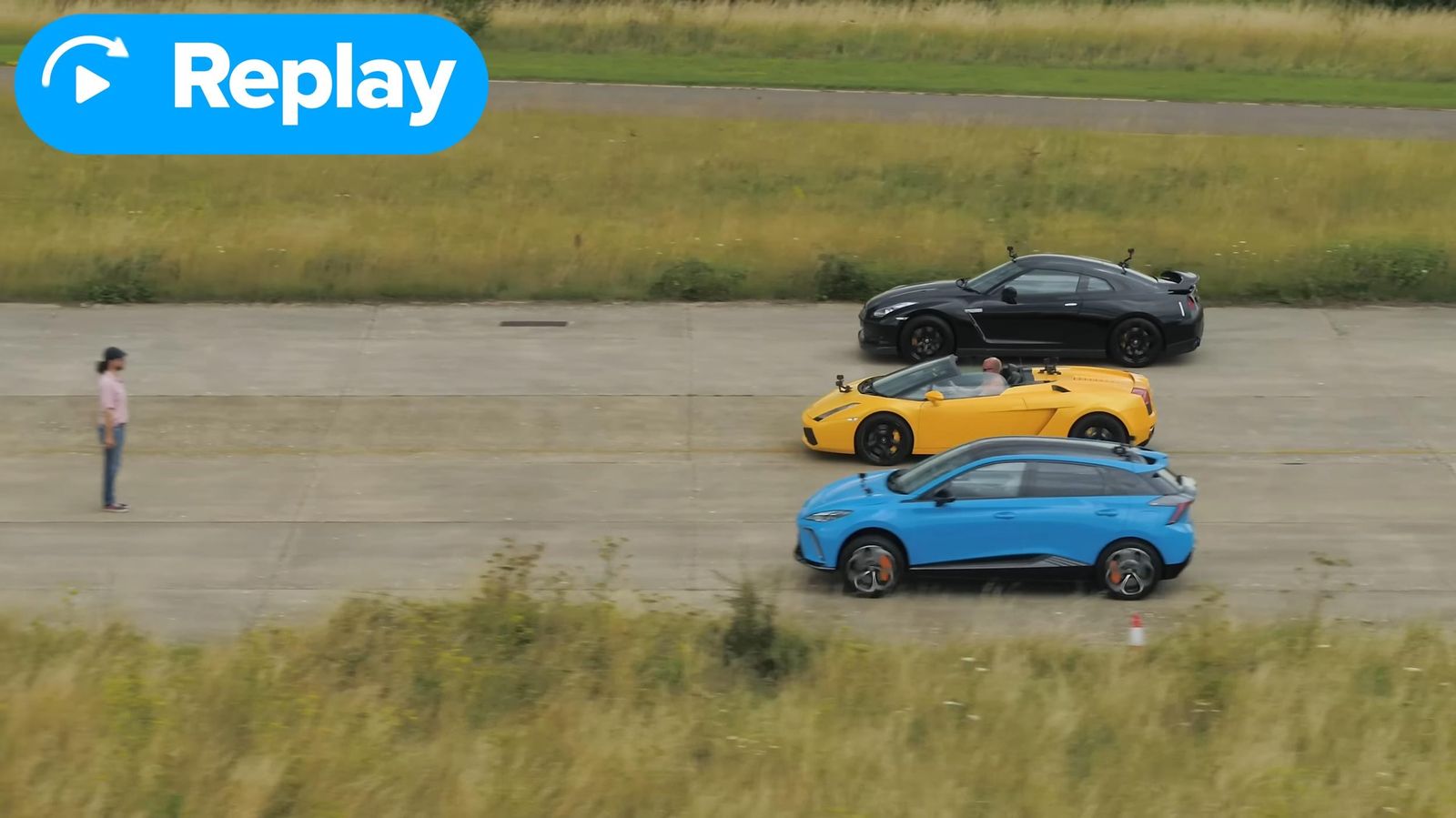 The Unusual Drag Race: Lamborghini Gallardo Vs Nissan Gt-R Vs Mg4 Xpower Ev 5 Vs youtube lamborghinigallardovnissangt rvwtfdragrace 908