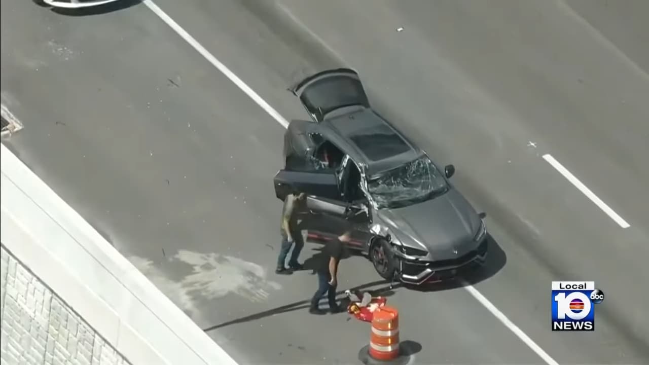 Dangerous High-Speed Police Chase Ends In Destruction Of Rented Lamborghini Urus Worth Approximately $235,000 6 Vs youtube mandrivingrentedlamborghinileadspoliceonchaseinmiami dadecounty 122