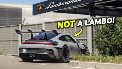 What Is A Stunning New Porsche 992-Generation Gt3 Rs Doing In Lamborghini'S Sant'Agata Bolognese Factory? 2 Somethings wrong again