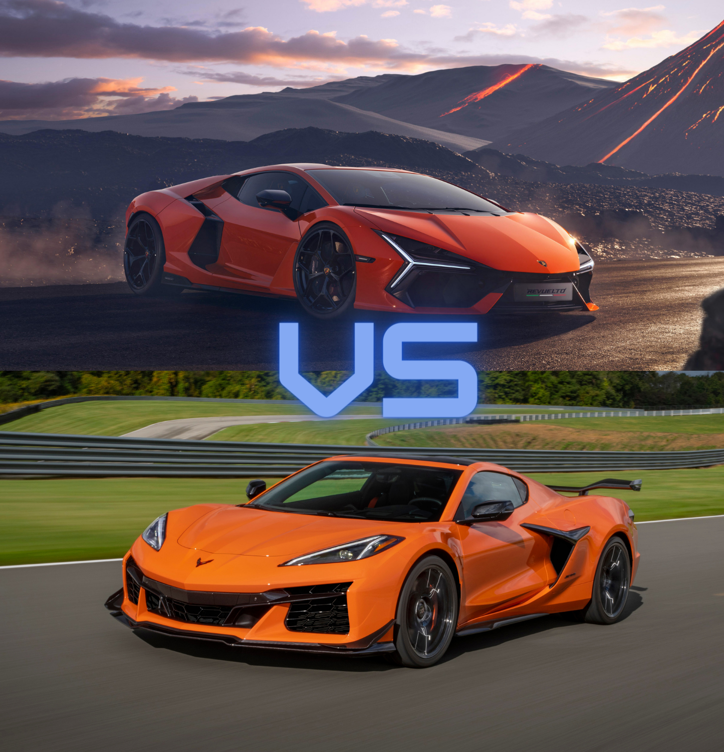 Chevrolet corvette vs. Lamborghini cars