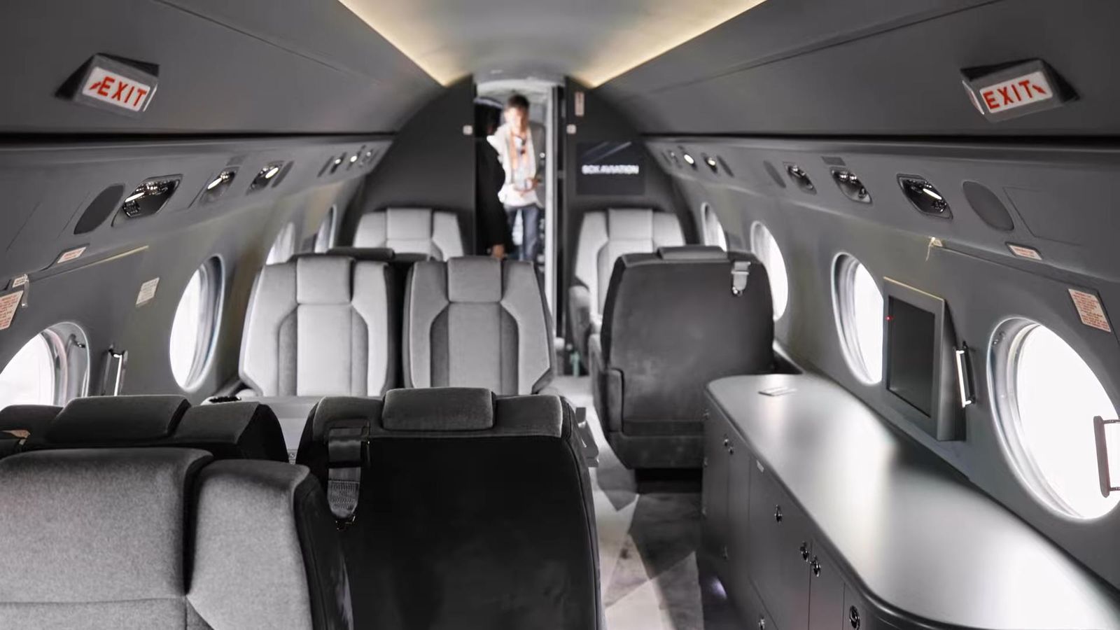 Entrepreneur Sandra Corinna Kinzl Transforms Her Private Jet Into A Breathtaking 'Airborne Lamborghini'! 5 Sandra corinna kinzl