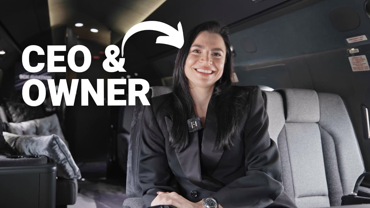 Inside designer private jet all