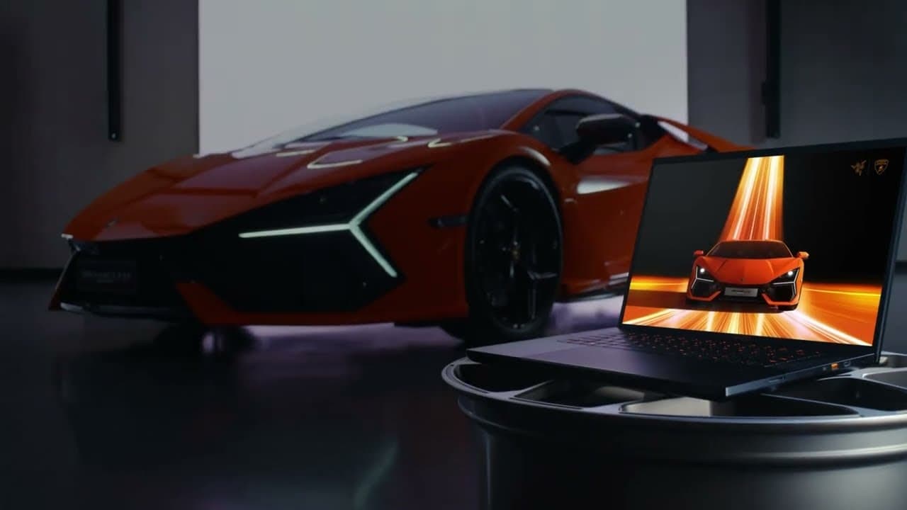 The Razer Blade 16 X Lamborghini Edition Laptop Is An Expensive Limited Edition Model Featuring Aluminum Chassis 9 Razer blade 16 x automobili lamb