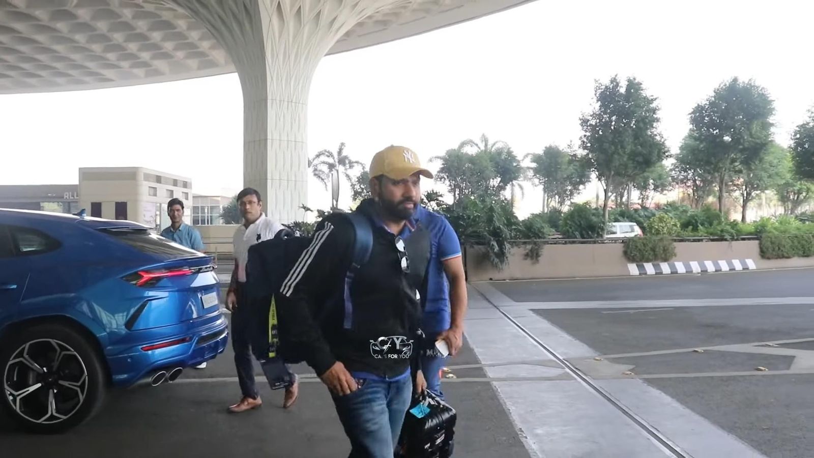 Rohit sharma lamborghini urus speeding