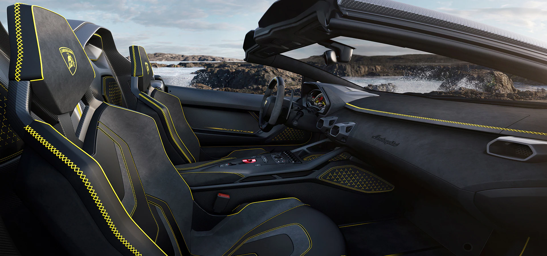 Lamborghini auténtica interior