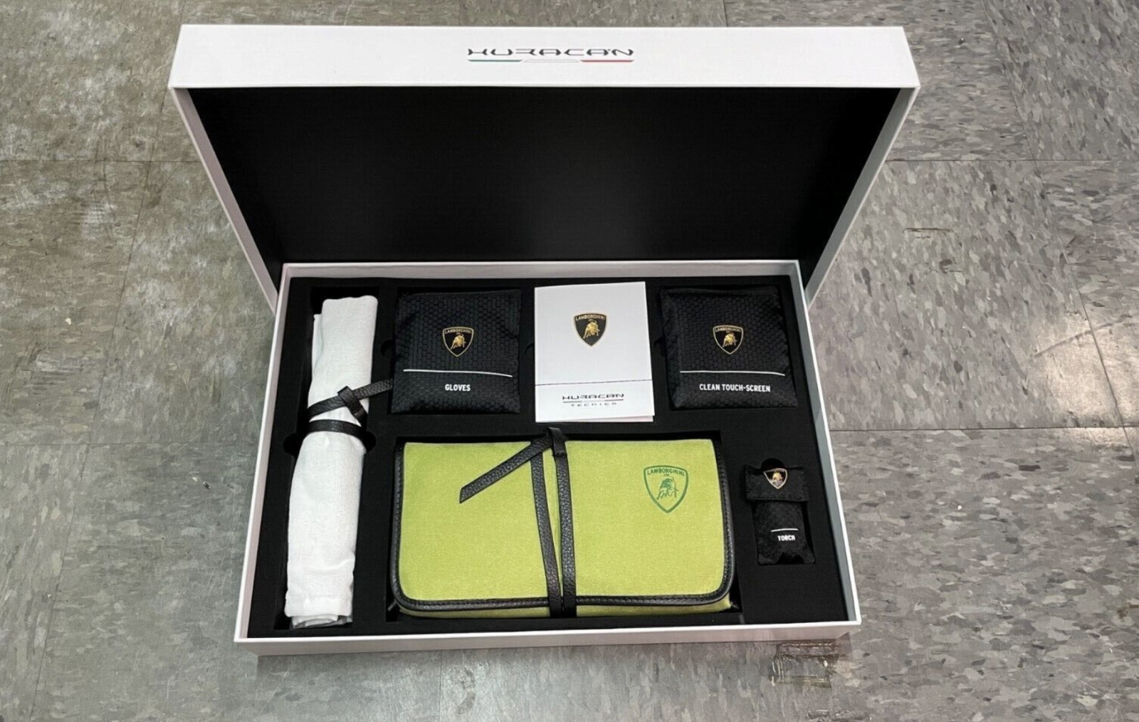 Best Christmas Gifts For Lamborghini Enthusiasts 7 Lamborghini welcome kit/cleaning kit