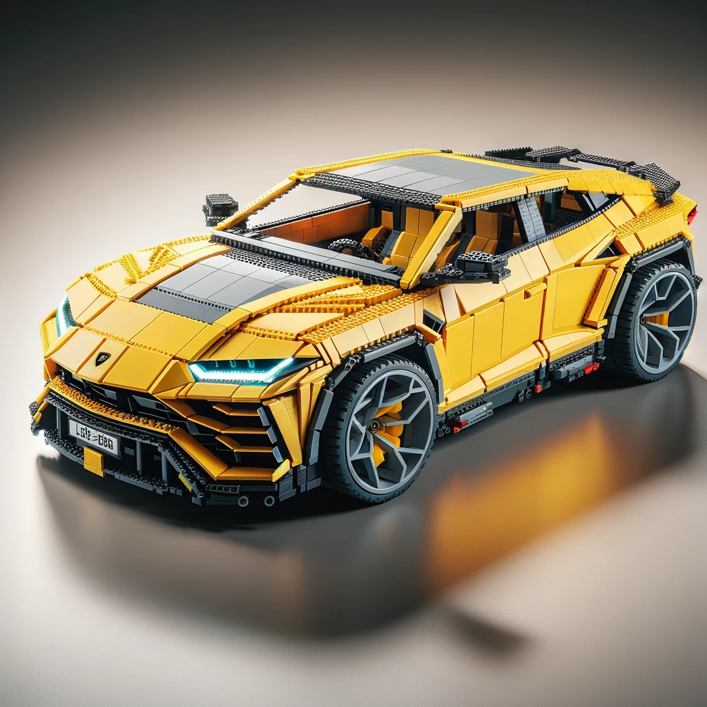 2024 Lego Speed Champions Set Will Include An Exclusive Licensed Lamborghini Supercar 7 Dall·e 2024 01 08 18. 59. 38 a highly detailed and realistic lego set model of the 2024 lamborghini urus. The lego set should feature a sleek modern design capturing the distinc