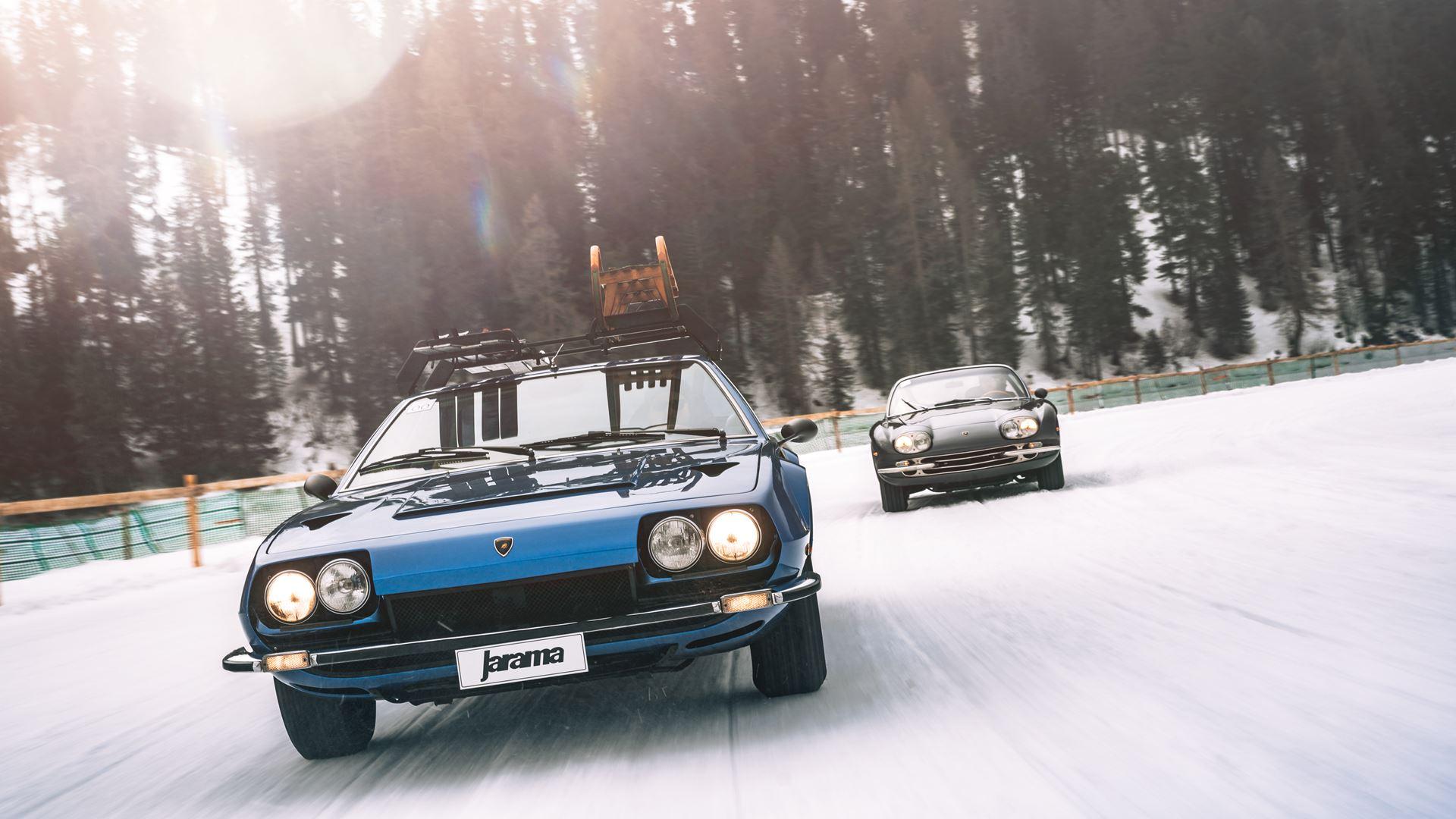 Showcasing Elegance On Ice: 2 Rare Iconic Cars From Lamborghini Museum In St. Moritz Make A Historic Appearance 5 Rare iconic cars from lamborghini museum in st. Moritz