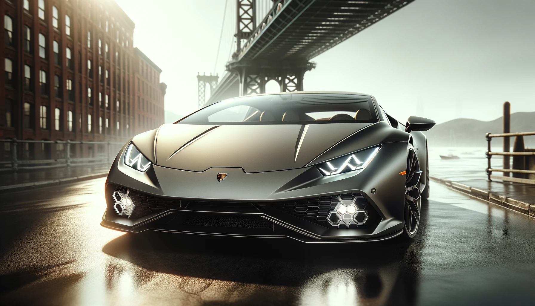 2025 Lamborghini Huracan Successor Spyshot Reveals Surprising Hexagonal Running Light But We Think We Know Why 2 Dall%c2%b7e 2024 02 27 18. 51. 09 imagine an artistic representation of the next generation successor to the huracan now transformed into a plug in hybrid electric vehicle phev ble