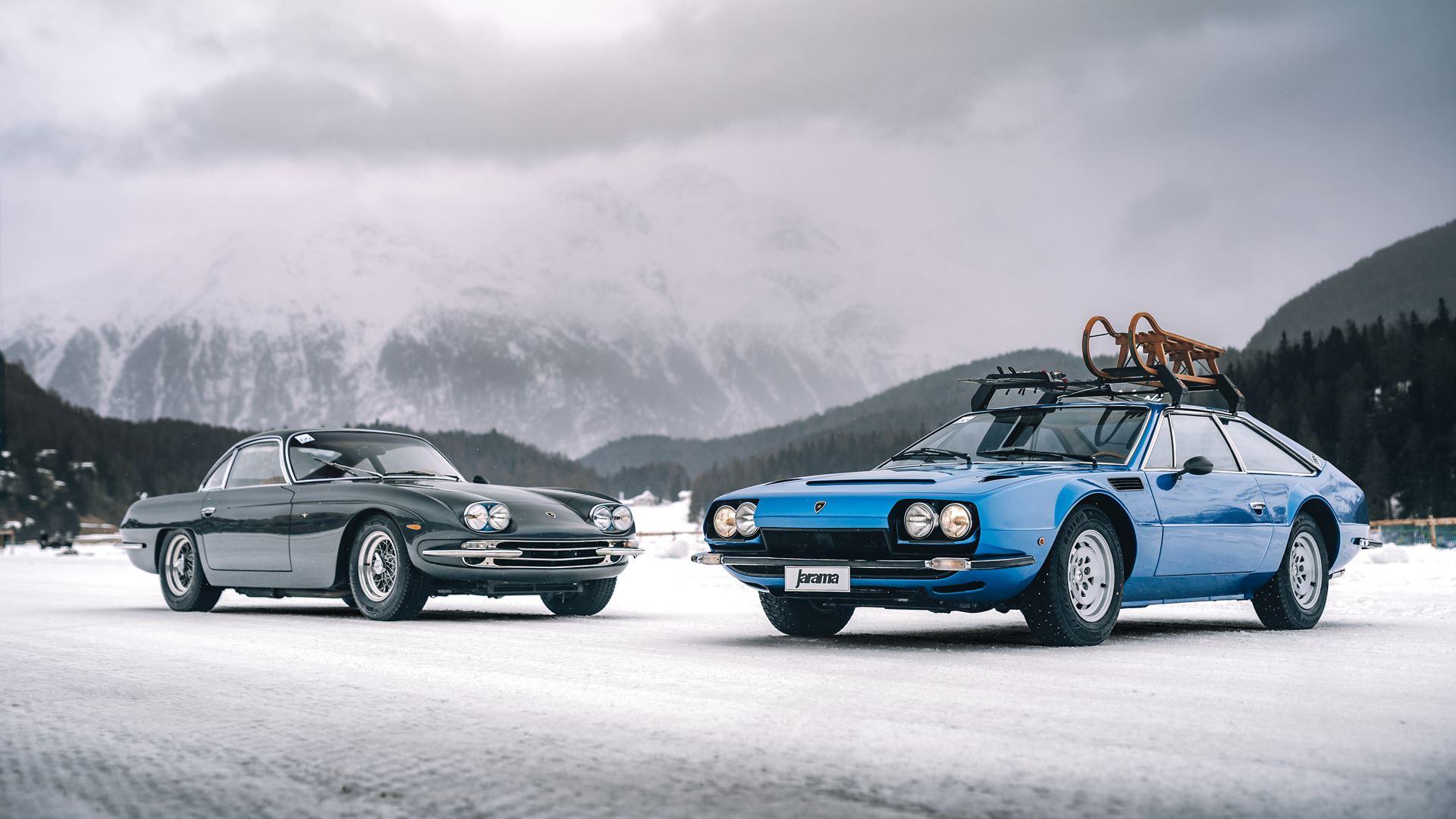 Showcasing Elegance On Ice: 2 Rare Iconic Cars From Lamborghini Museum In St. Moritz Make A Historic Appearance 4 Vs youtube longislandgt40amasterpiece4k 215 1