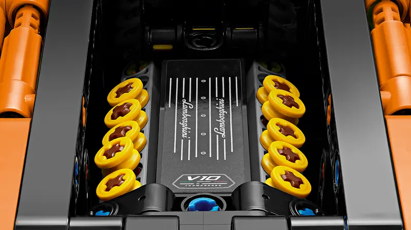 Unique Lego Technic 42196 Lamborghini Huracan Tecnica To Debut Soon In Striking Orange At A Budget-Friendly Price! 13 42196 alt5