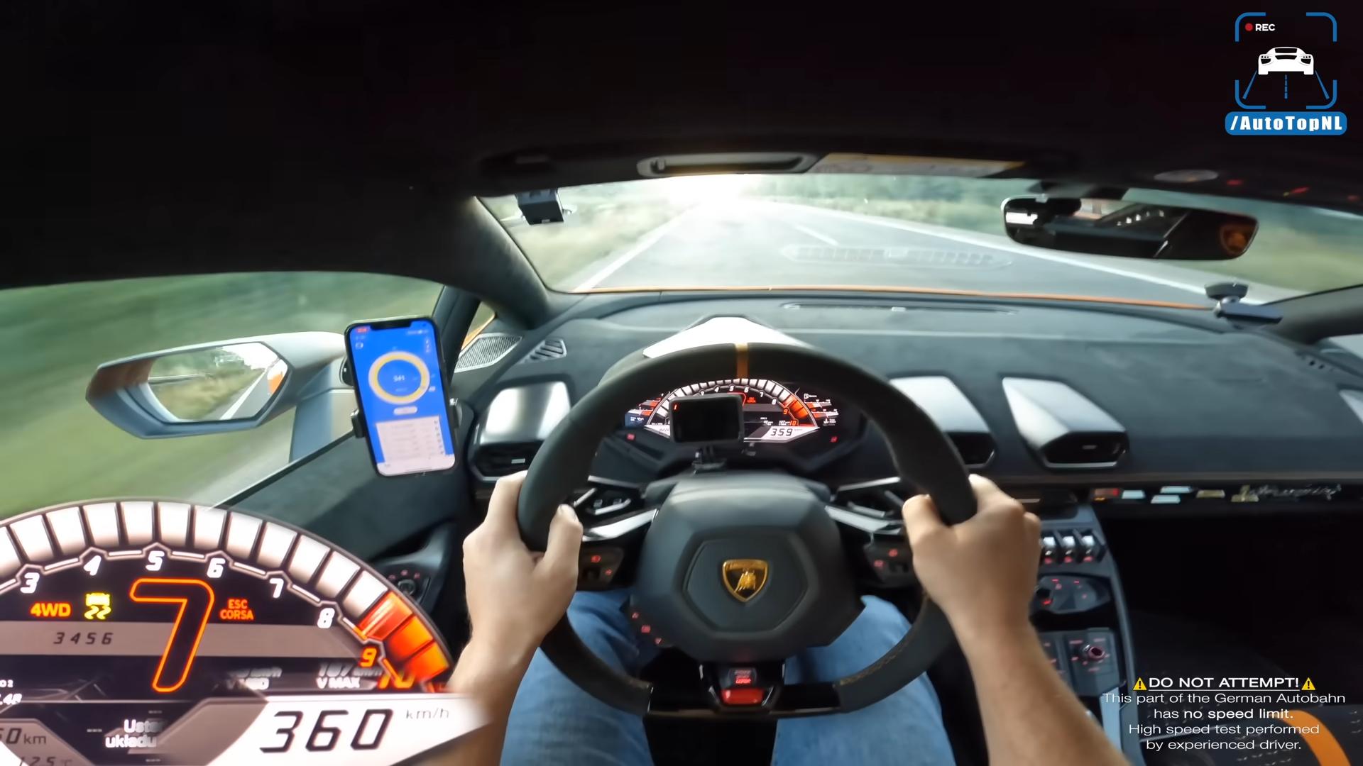 The 1250 Hp Twin Turbocharged Lamborghini Huracan Hits 225 Mph On The Autobahn Without Breaking A Sweat! 5 Twin turbocharged lamborghini huracan