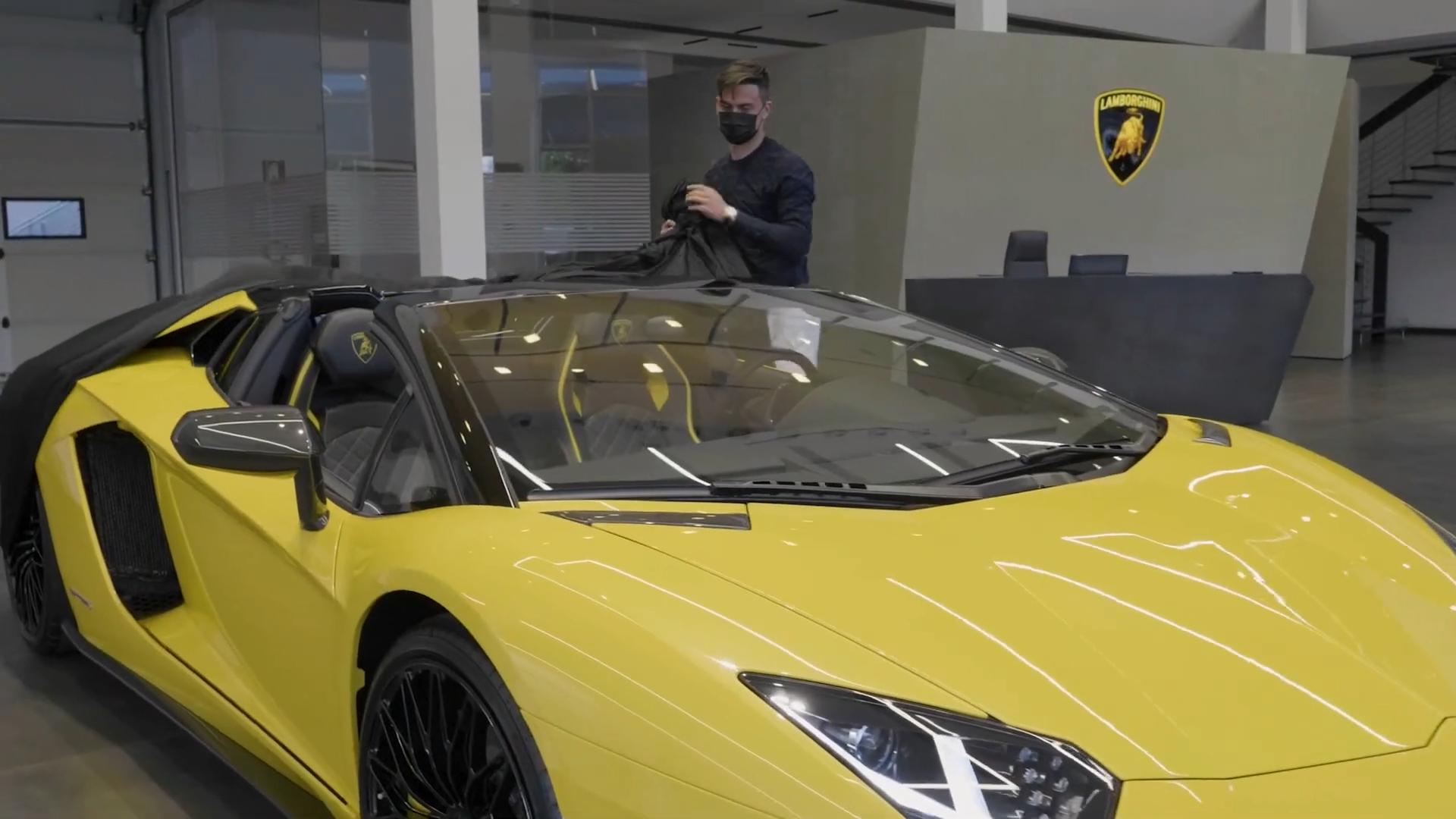 From The Field To The Fast Lane: 5 Renowned Soccer Stars And Their Expensive Lamborghinis 15 Vs youtube footballerpaulodybalacelebrates100thgoalwithalamborghini 012