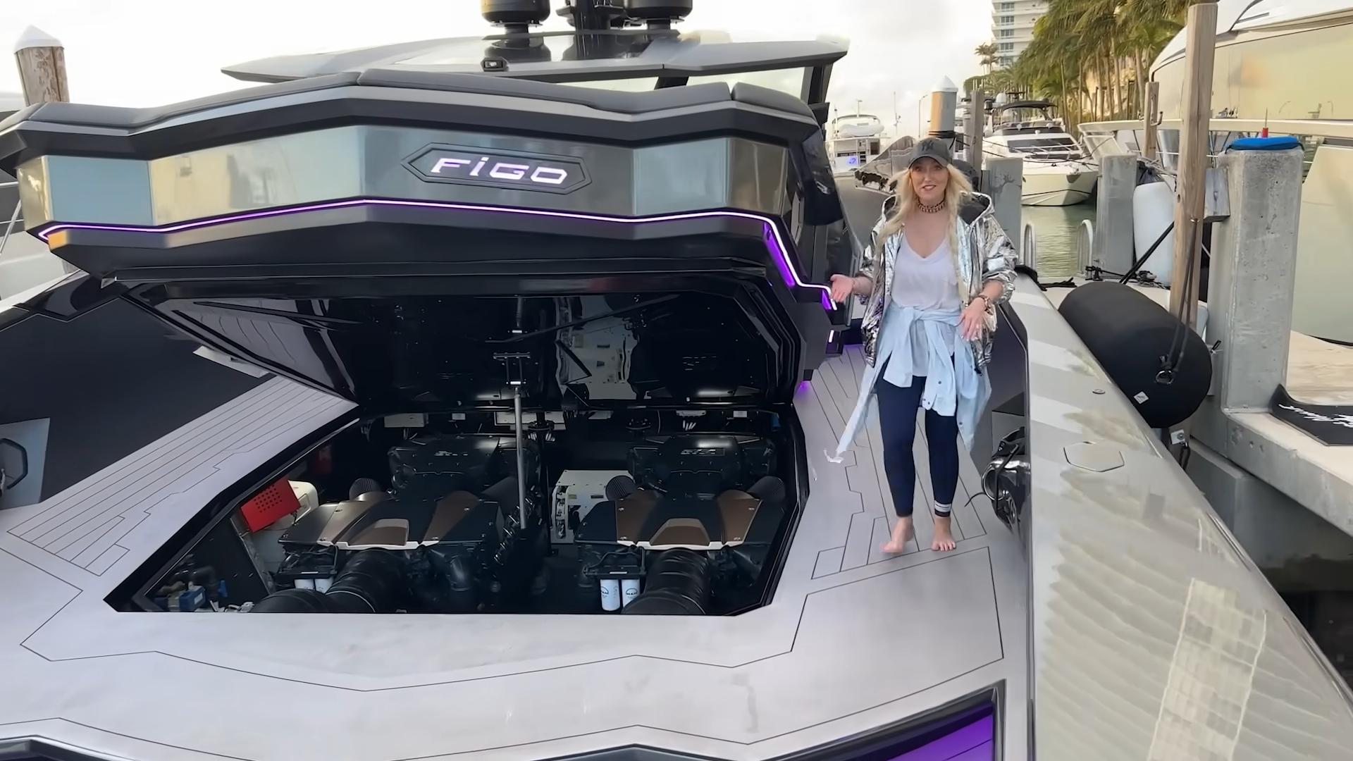 Explore The Ultra Luxurious &Amp; Super Expensive $4 Million Lamborghini Yacht With Supercar Blondie 7 Vs youtube insideworldsfirst4mlamborghiniyacht 453