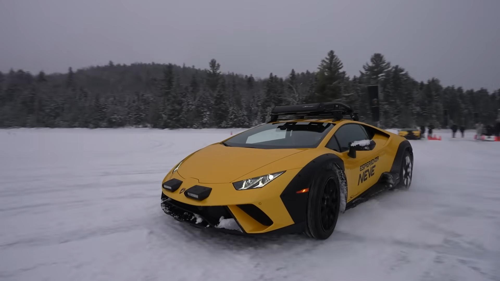 Discover How Actress And Youtuber Emelia Hartford Conquers Icy Terrains With The Stunning Lamborghini Huracán Sterrato 13 Vs youtube oopsigotalamborghinisterrato 1432