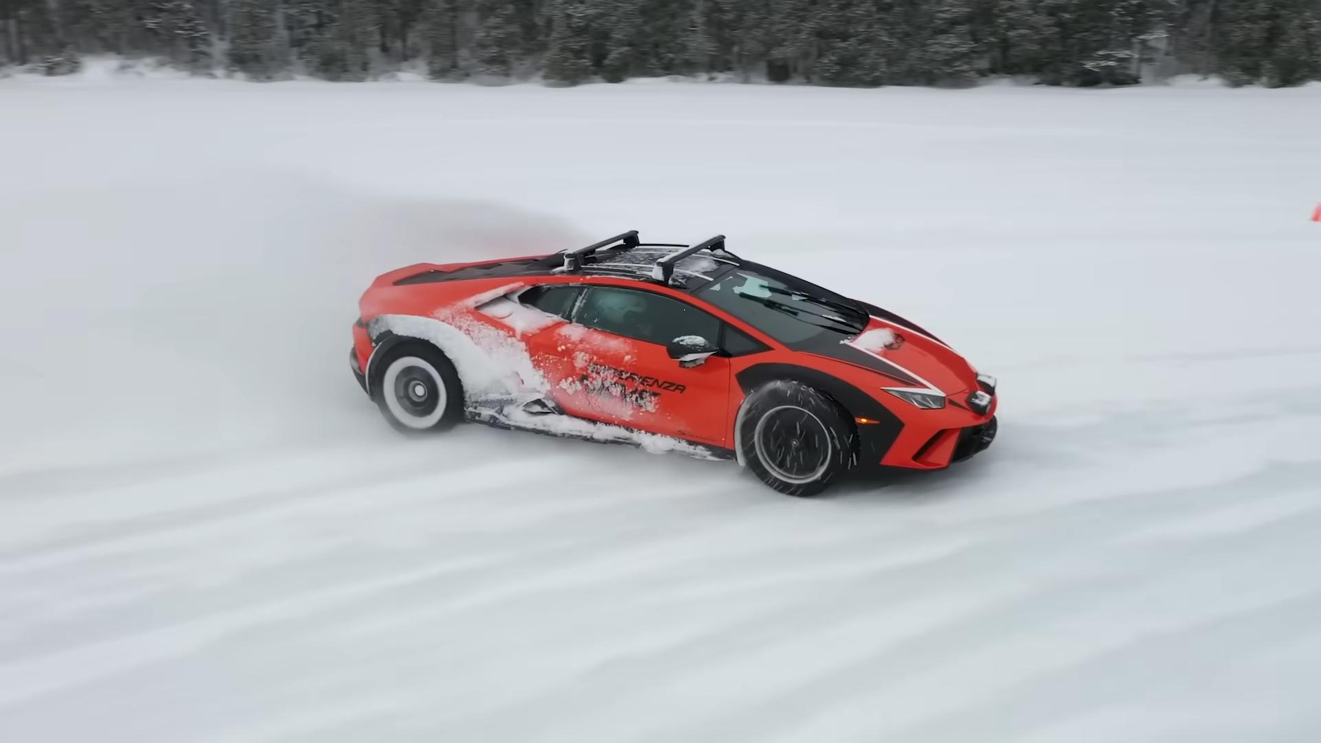 Discover How Actress And Youtuber Emelia Hartford Conquers Icy Terrains With The Stunning Lamborghini Huracán Sterrato 3 Vs youtube oopsigotalamborghinisterrato 650