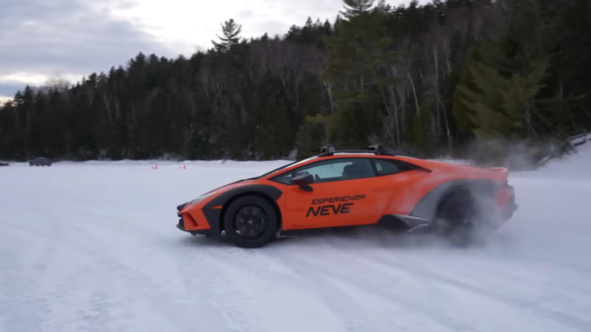 Discover How Actress And Youtuber Emelia Hartford Conquers Icy Terrains With The Stunning Lamborghini Huracán Sterrato 9 Vs youtube oopsigotalamborghinisterrato 702
