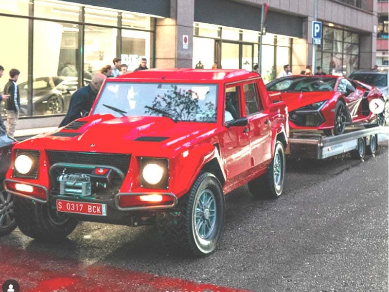 Unveiling An Unforgettable Sight: The Rare Lamborghini Lm002 Towing Revuelto 3 Untitled 1 copy