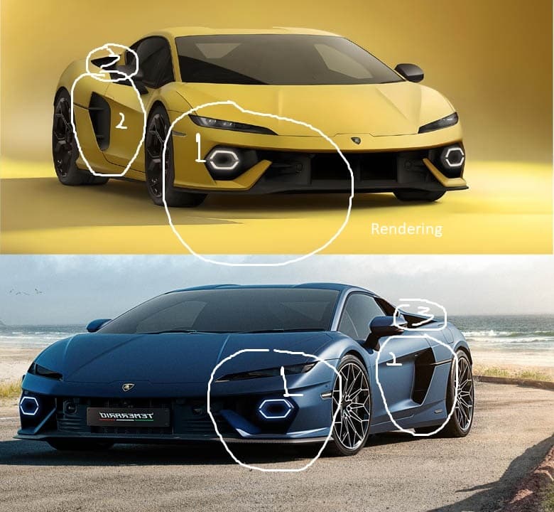Which Stunning 2025 Lamborghini Temerario Renderings Nailed The Real Thing? 7 Led headlamps 1