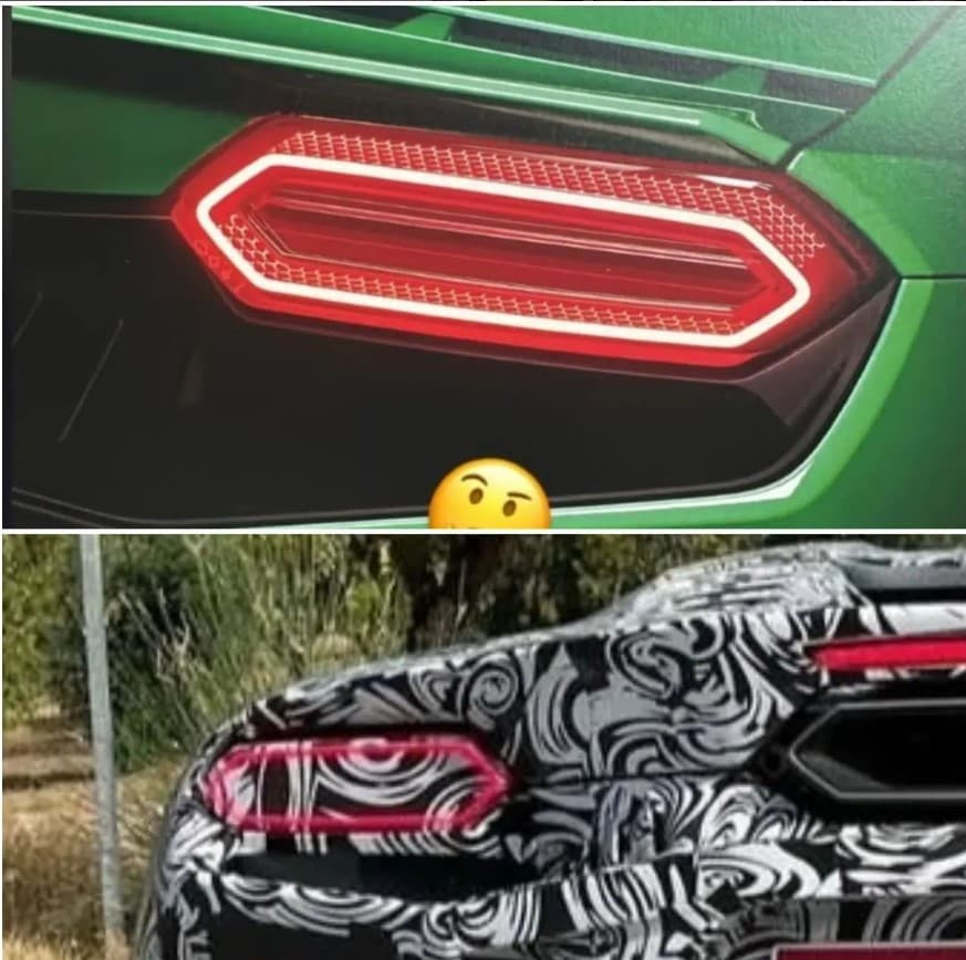 Lamborghini huracán successor hexagonal taillight