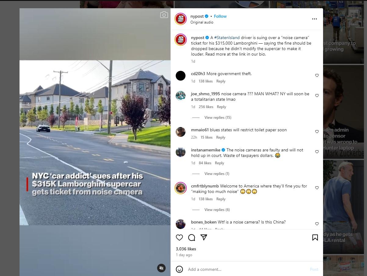 Furious Lamborghini Owner Sues Nyc After His Stock Lamborghini Huracan Performante Is Hit With $800 Noise Violation 3 Lamborghini owner sues nyc