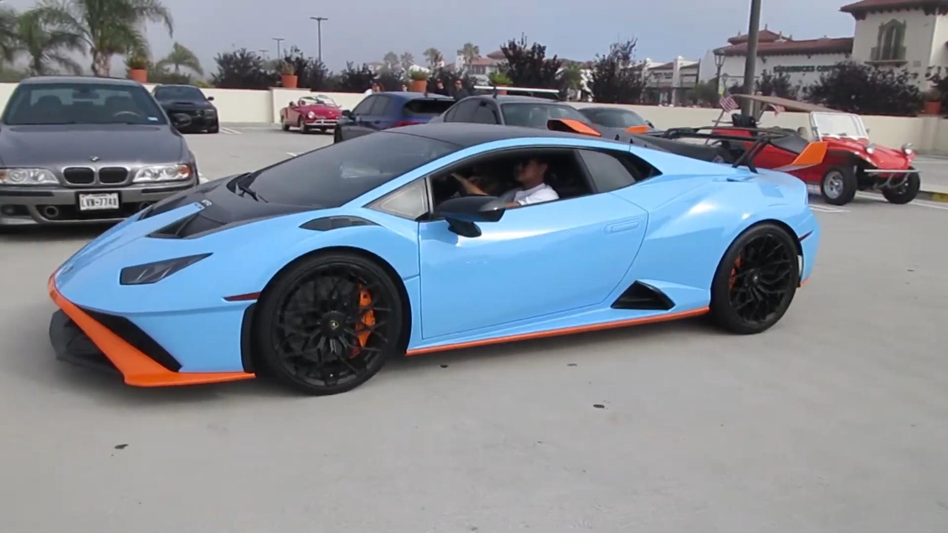 The Stunning Rosso Pyra Lamborghini Huracan Sto With Classy 5 Spoke Matte Wheels : A Showstopper For The Ages! 9 Vs youtube newblucepheus2022lamborghinihuracnsto 008