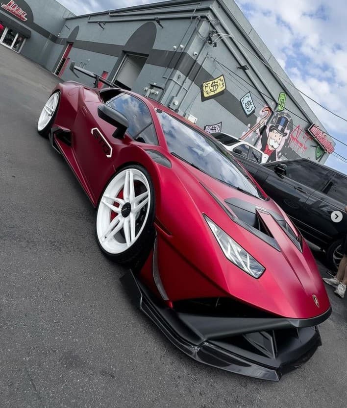 The Stunning Rosso Pyra Lamborghini Huracan Sto With Classy 5 Spoke Matte Wheels : A Showstopper For The Ages! 3 Rosso pyra lamborghini huracan sto