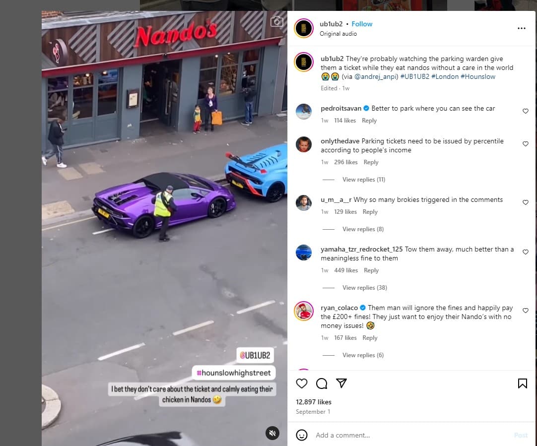 3 Lamborghini Drivers Face Instant Karma For Illegal Parking In Hounslow: A Wake-Up Call That Wealth Doesn’t Exempt Anyone From Following The Law 3 Lamborghini drivers face instant karma for illegal parking