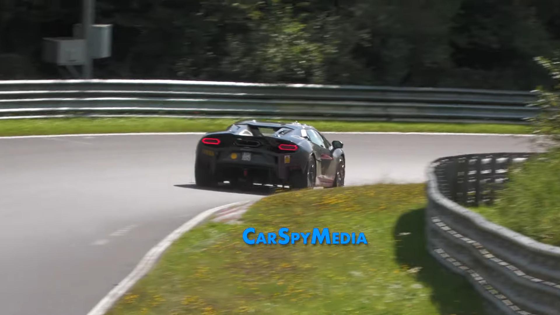 Uncamouflaged Lamborghini Temerario Spotted At Nurburgring Taking Full Advantage Of Its Hybrid V8 5 Vs youtube 2025lamborghinitemerariosportscarundisguisedhuracnsuccessortiretestingatthenrburgring 017