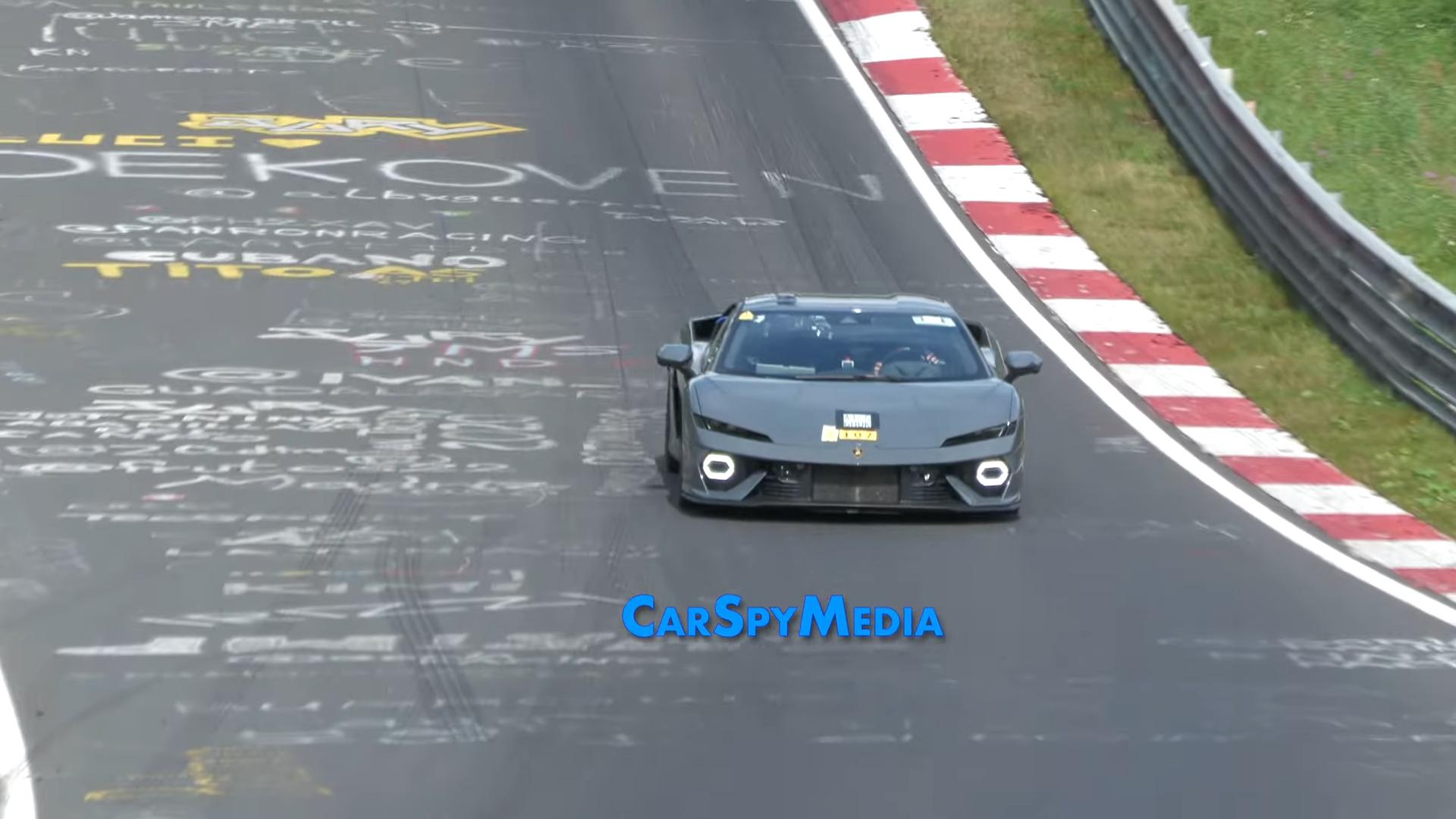 Vs youtube 2025lamborghinitemerariosportscarundisguisedhuracnsuccessortiretestingatthenrburgring 115